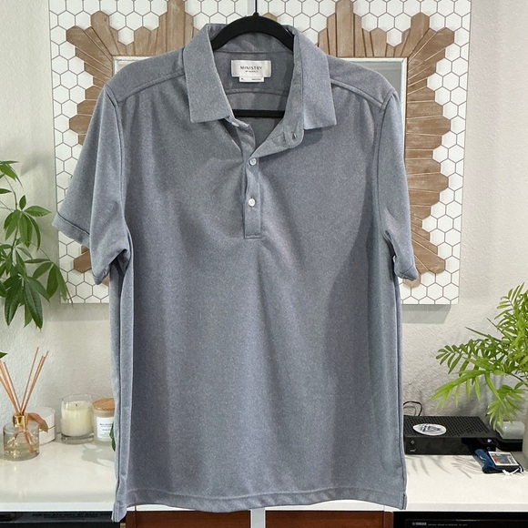 Ministry of Supply Gray Polo Shirt - Picture 1 of 4